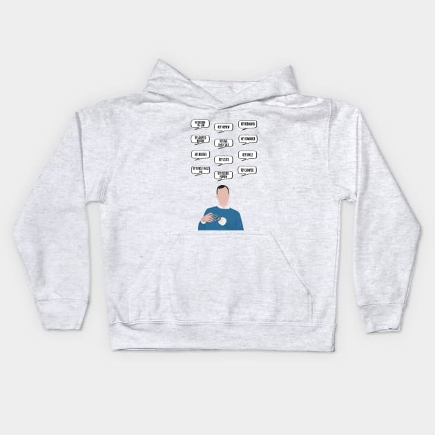 buster bluth "hey" quotes Kids Hoodie by aluap1006